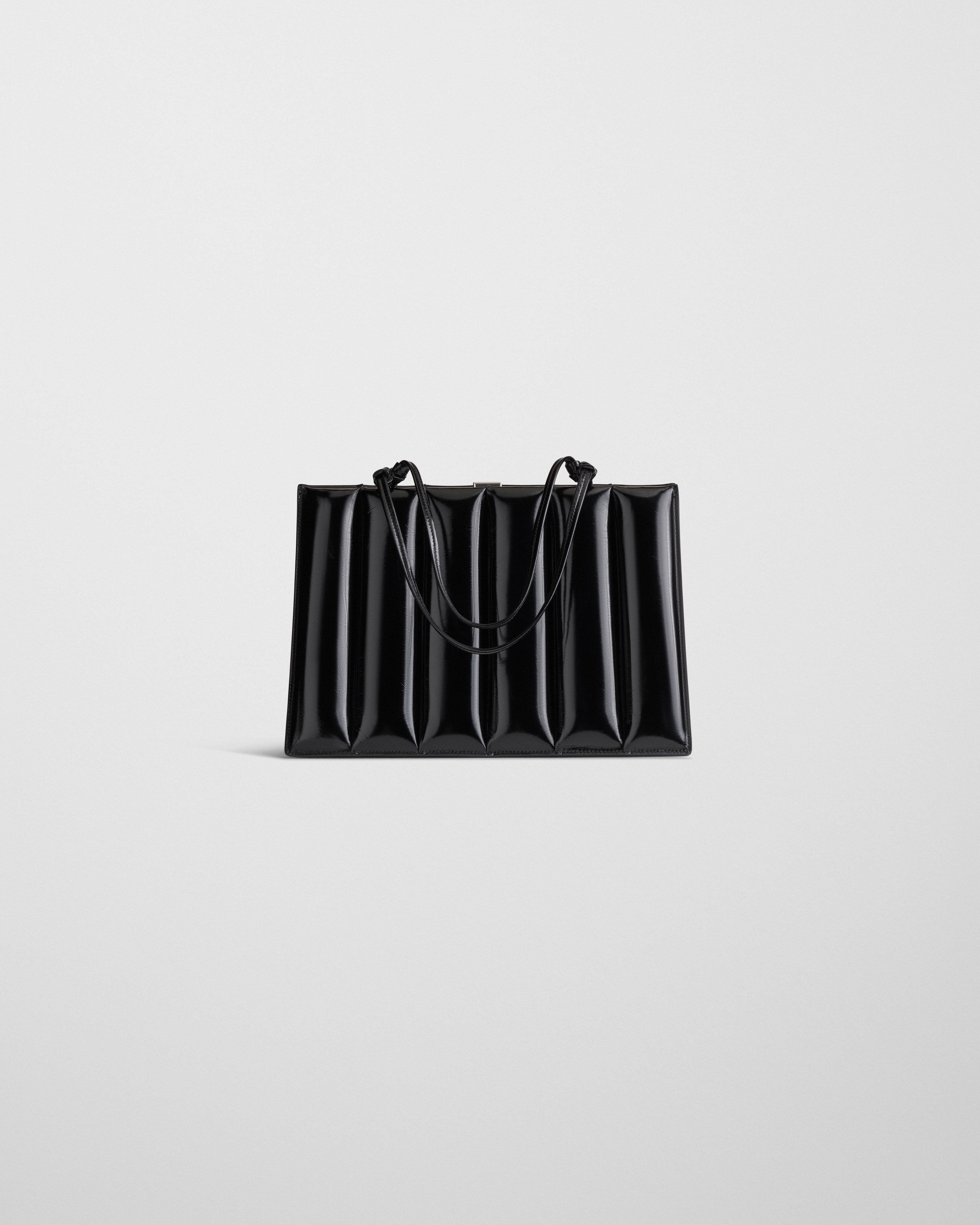 PHOEBE PHILO | DRIVE BAG | BLACK LEATHER