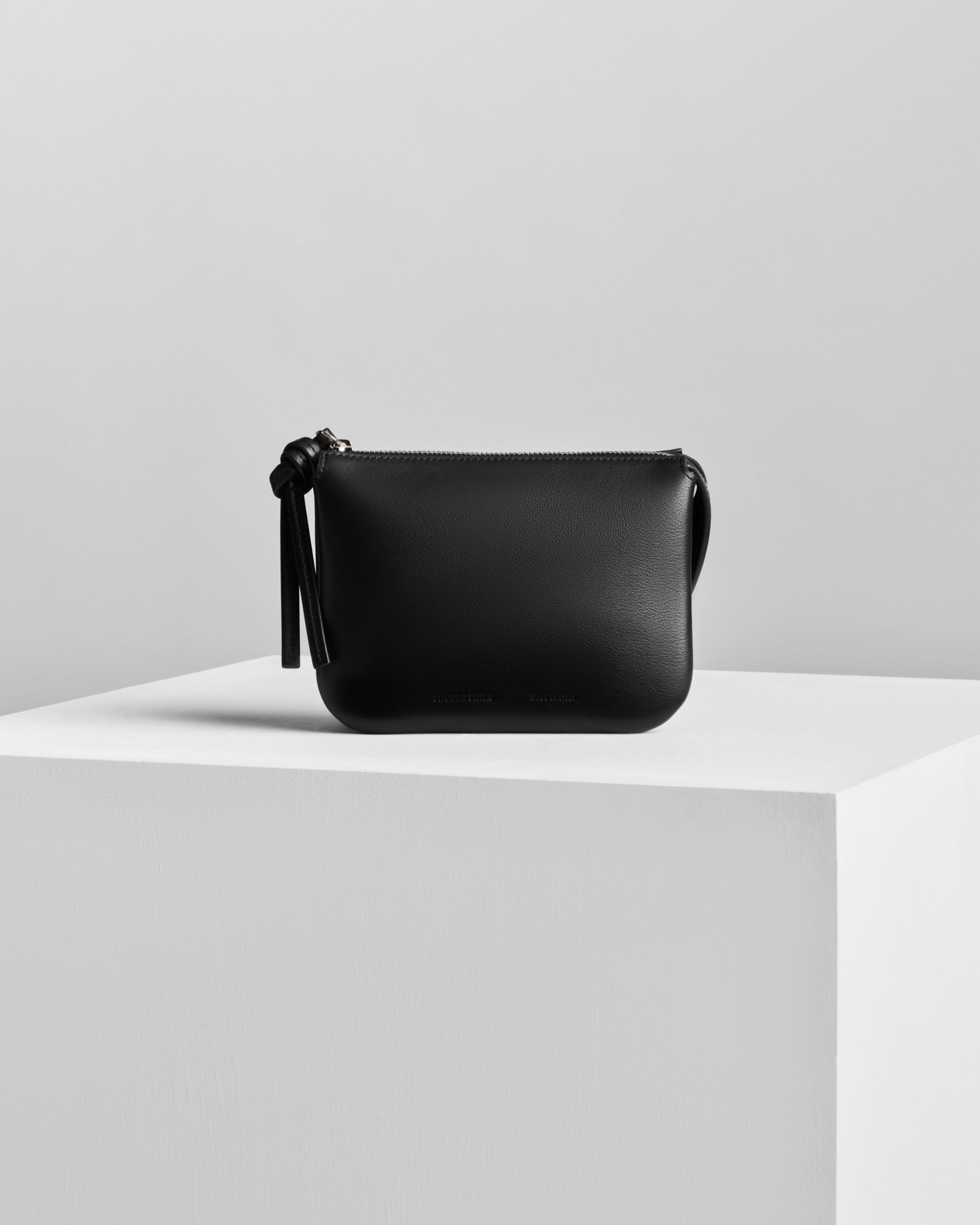 PHOEBE PHILO | POCKET GIG | BLACK LEATHER