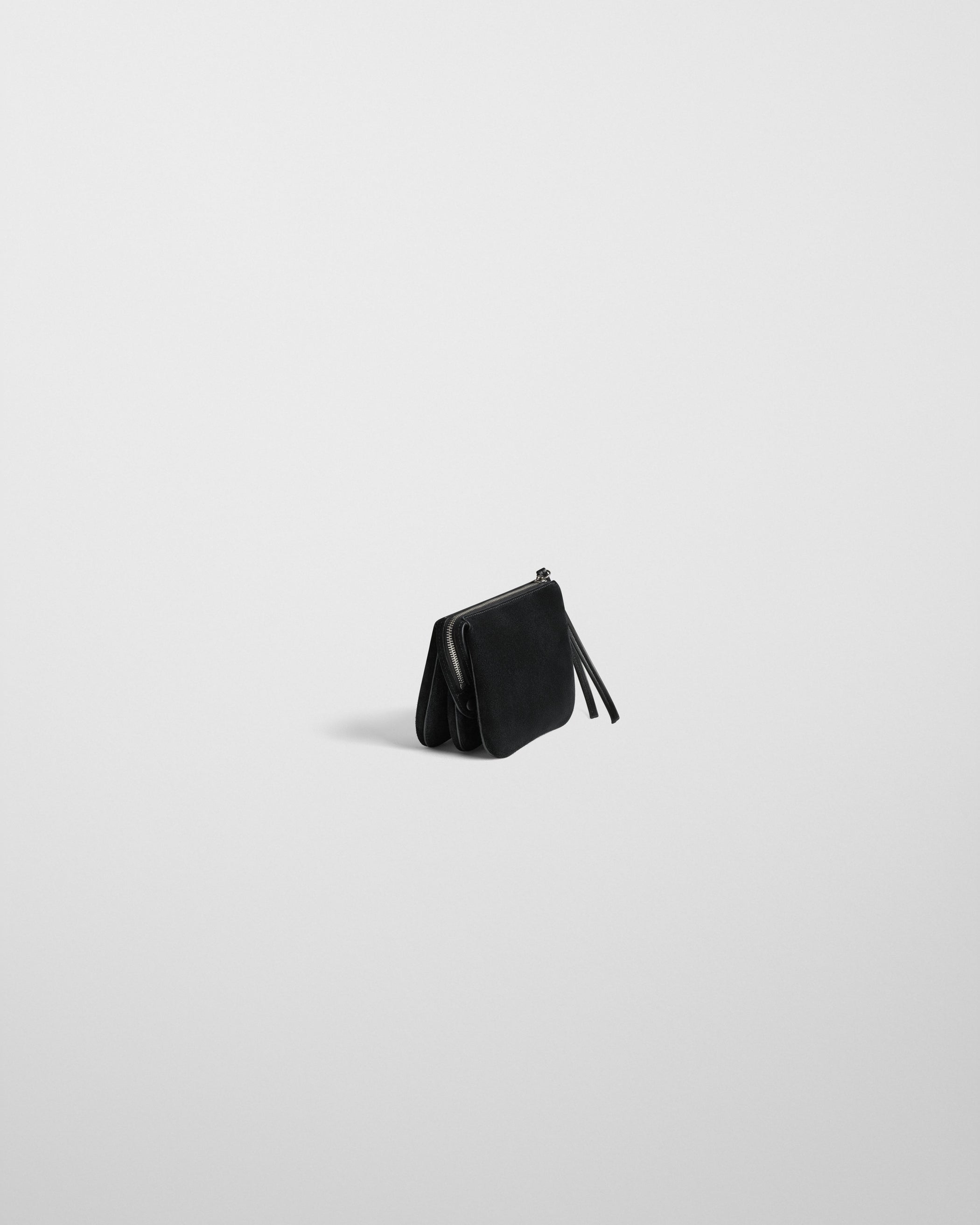 POCKET GIG | black suede leather