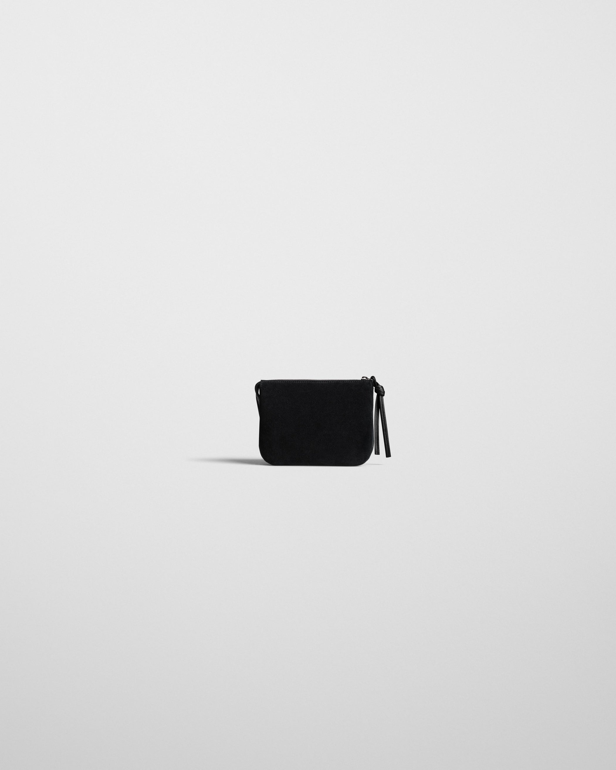 POCKET GIG | black suede leather