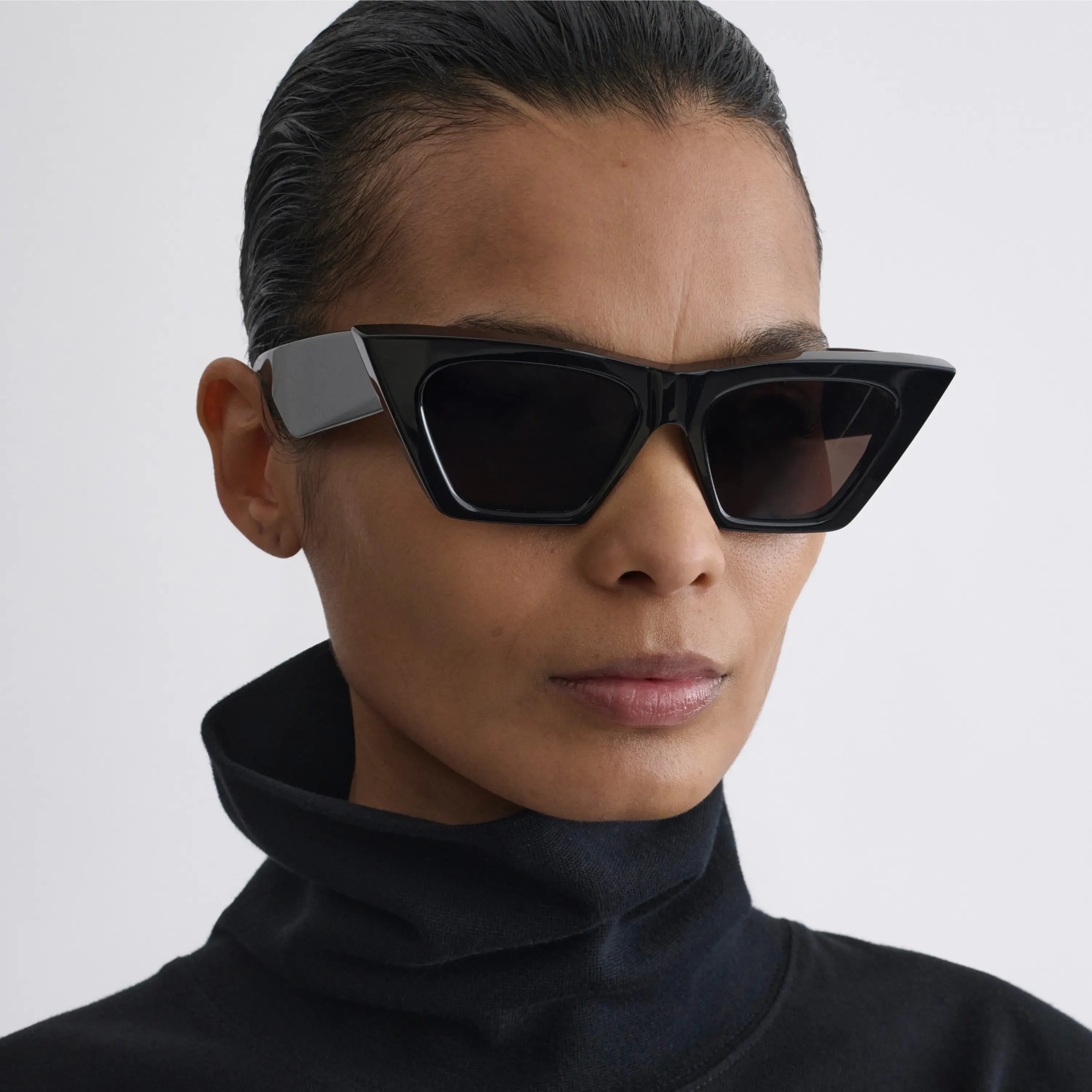 海外希少【PHOEBE PHILO】クルーズサングラス コニャック PHOEBE PHILO | PEAK SUNGLASSES | BLACK ACETATE