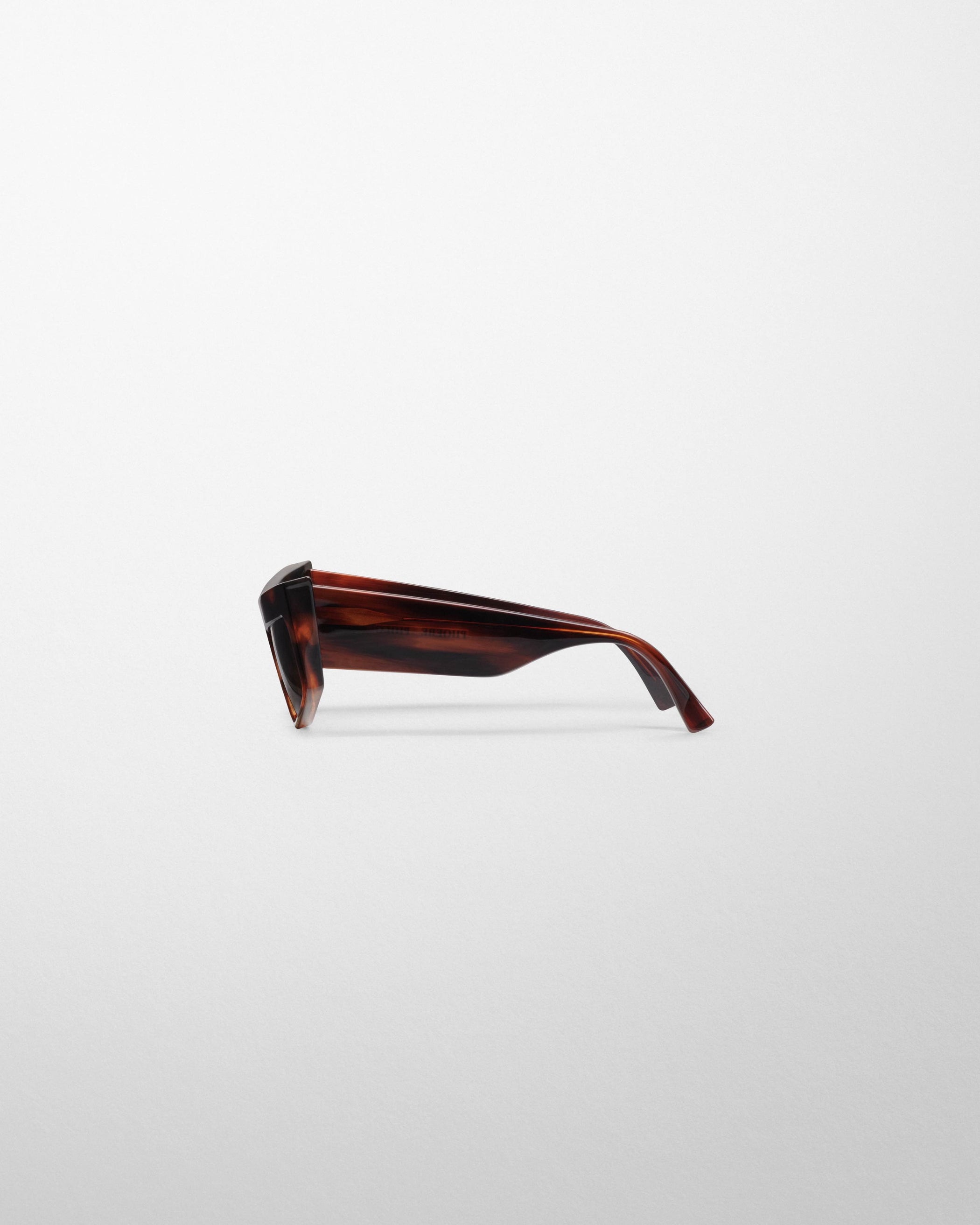 Side view of CRUISE SUNGLASSES in rawny tortoiseshell acetate