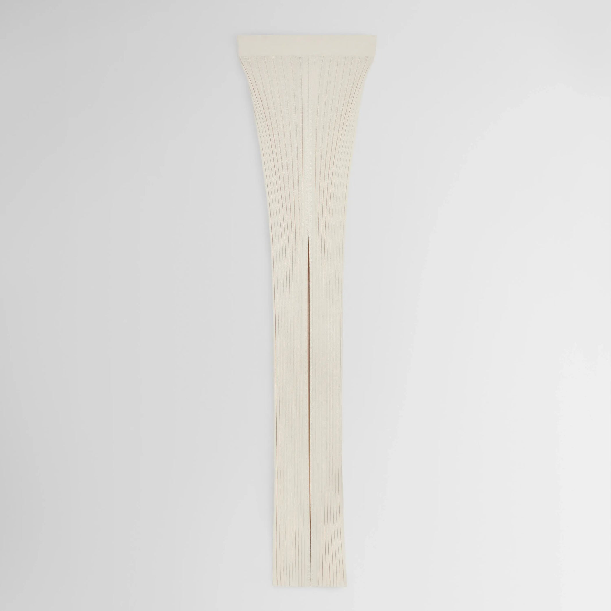 RIB SKIRT | cream cotton viscose