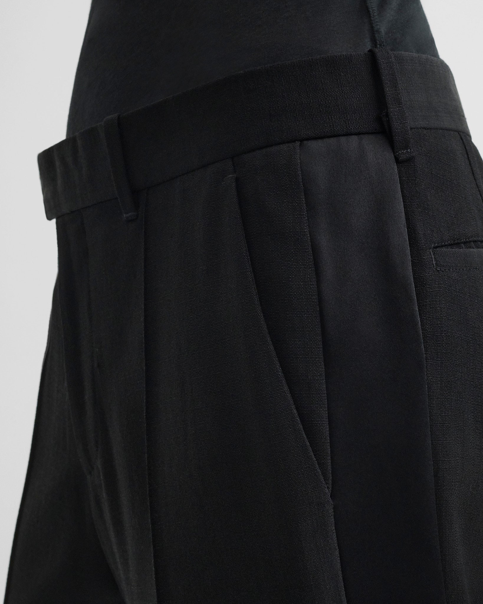 TUX TROUSERS | black viscose