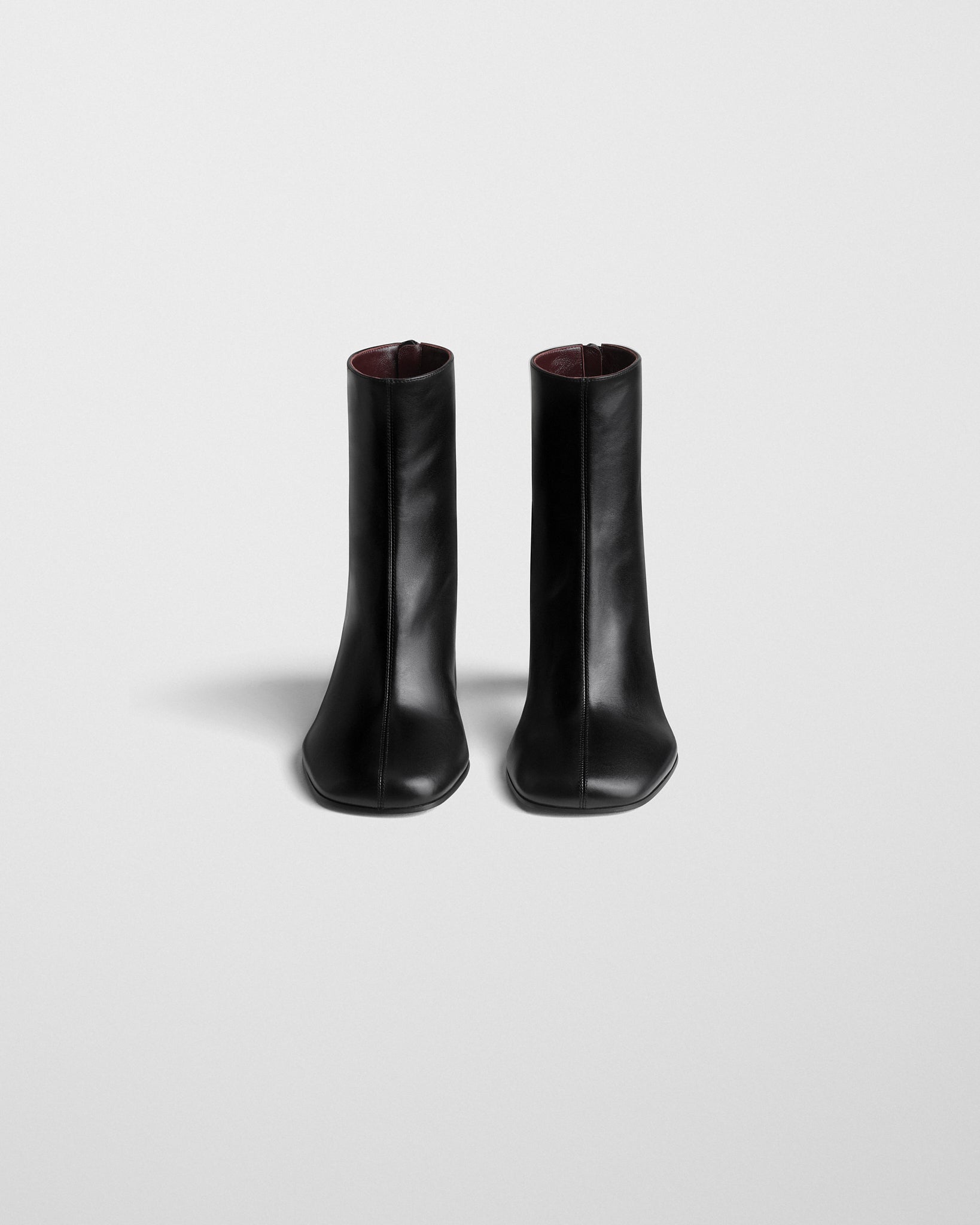 View of TUG ANKLE BOOT in black leather