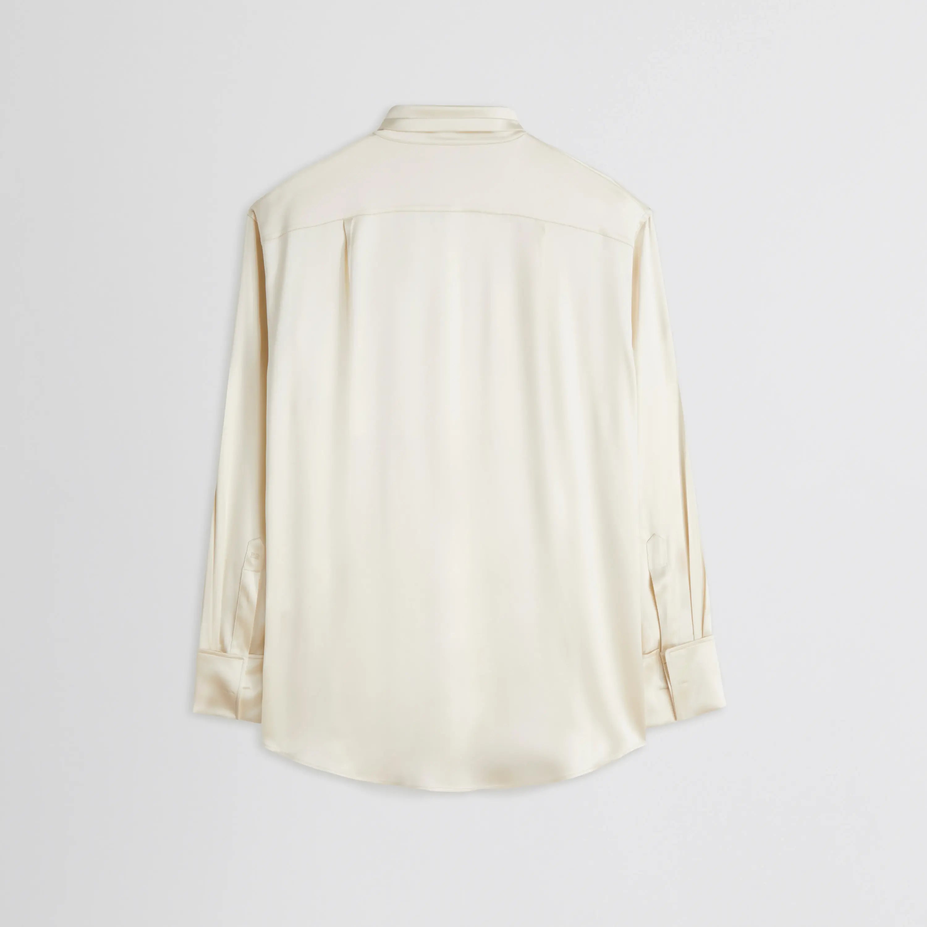 PHOEBE PHILO | TIE NECK SHIRT | CREAM SILK PHOEBE PHILO | TIE NECK SHIRT | CREAM SILK