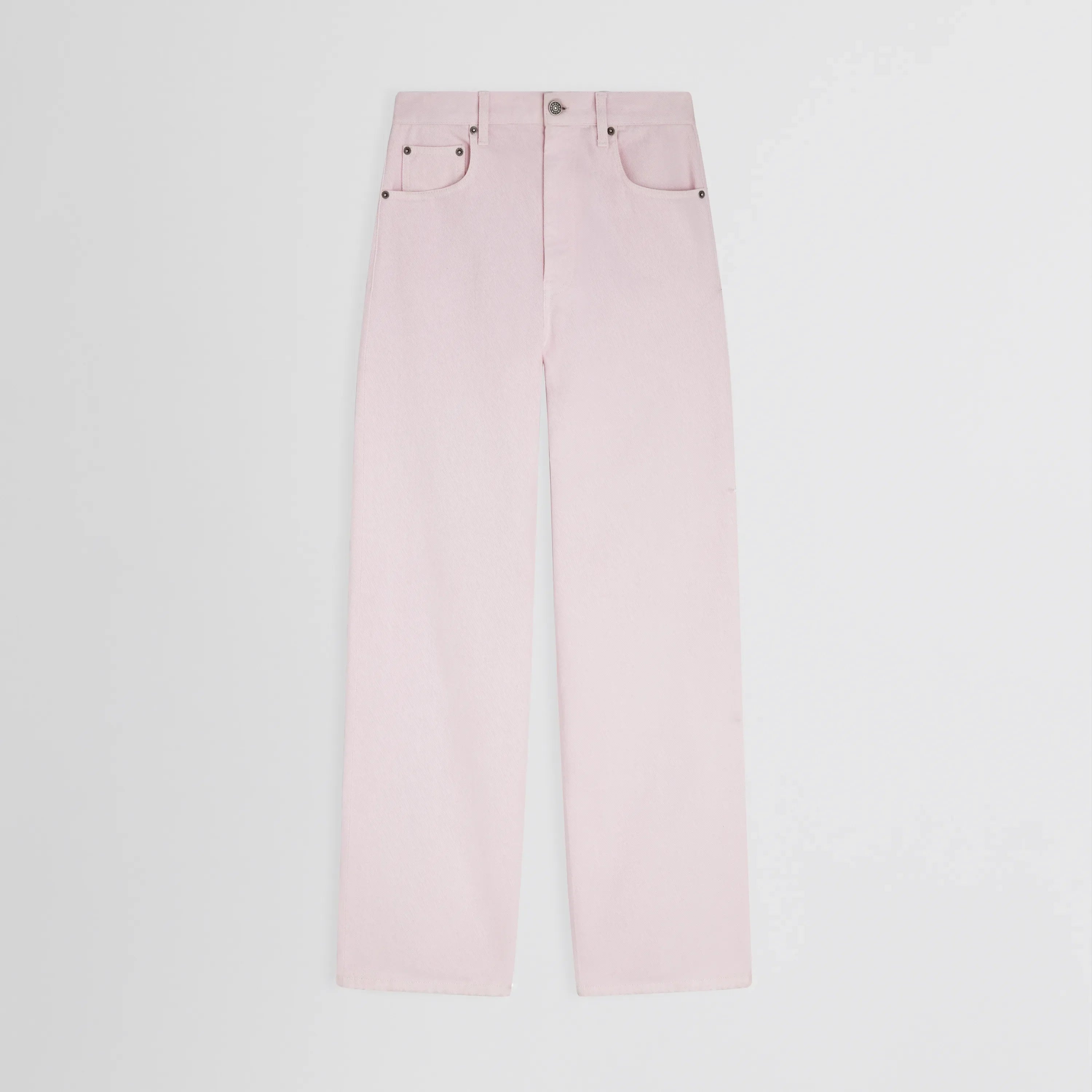 PHOEBE PHILO ペールピンクのジップジーンズ PHOEBE PHILO | ZIP JEANS | PALE PINK COTTON