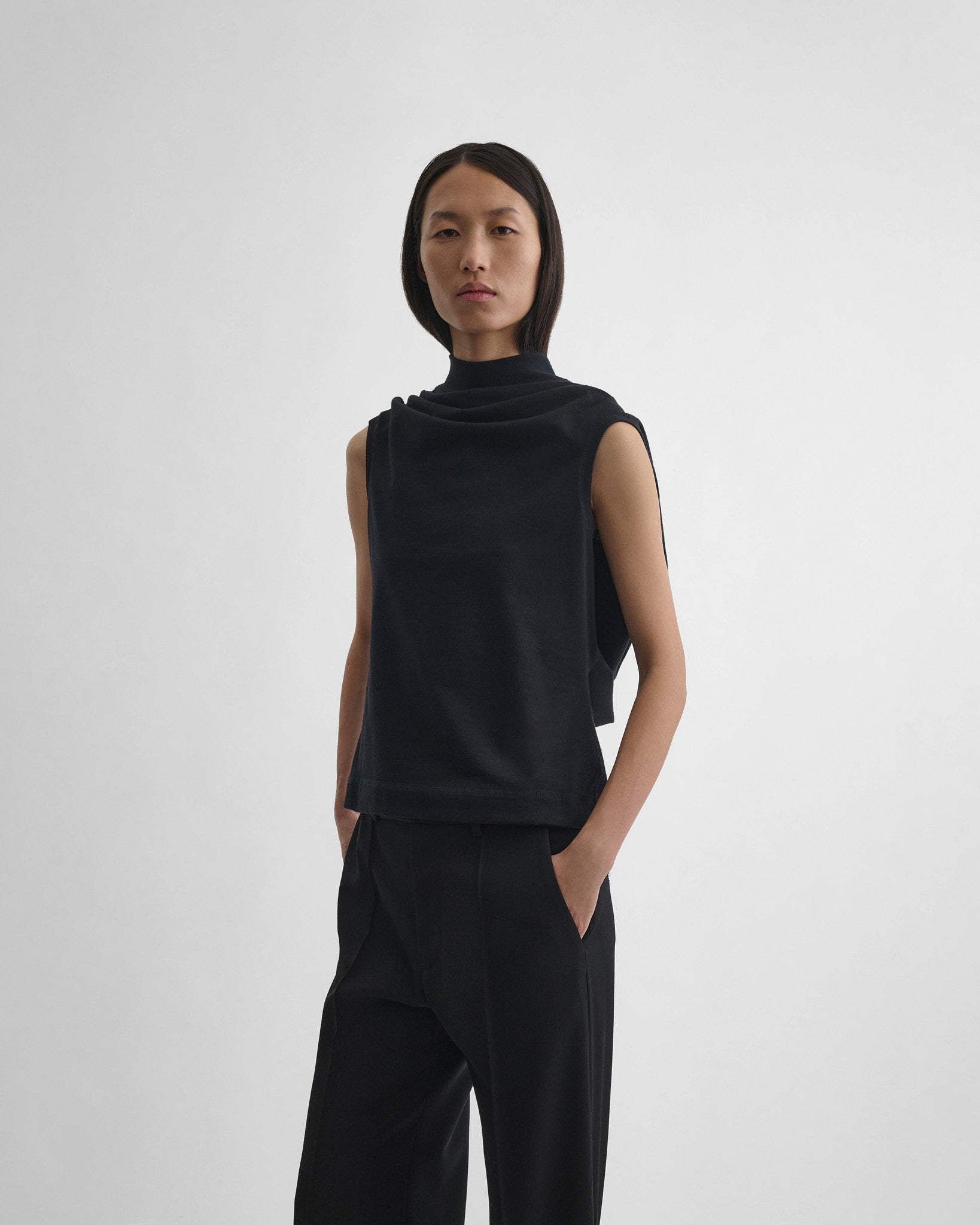 BUD TOP | black jersey