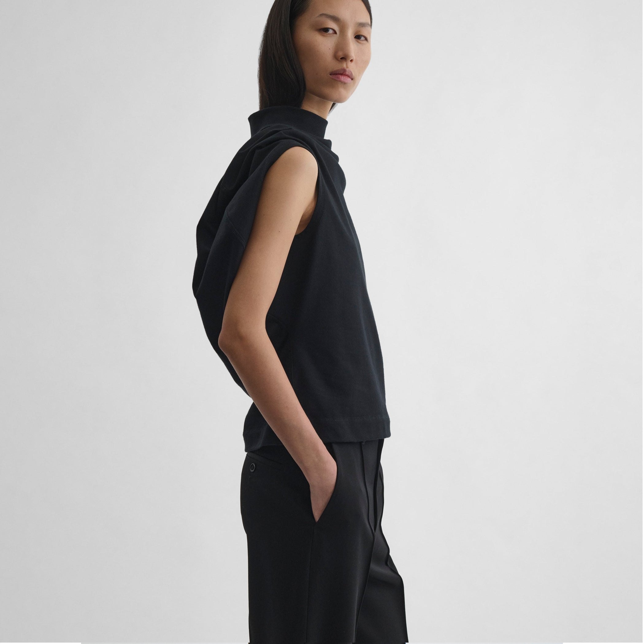 BUD TOP | black jersey