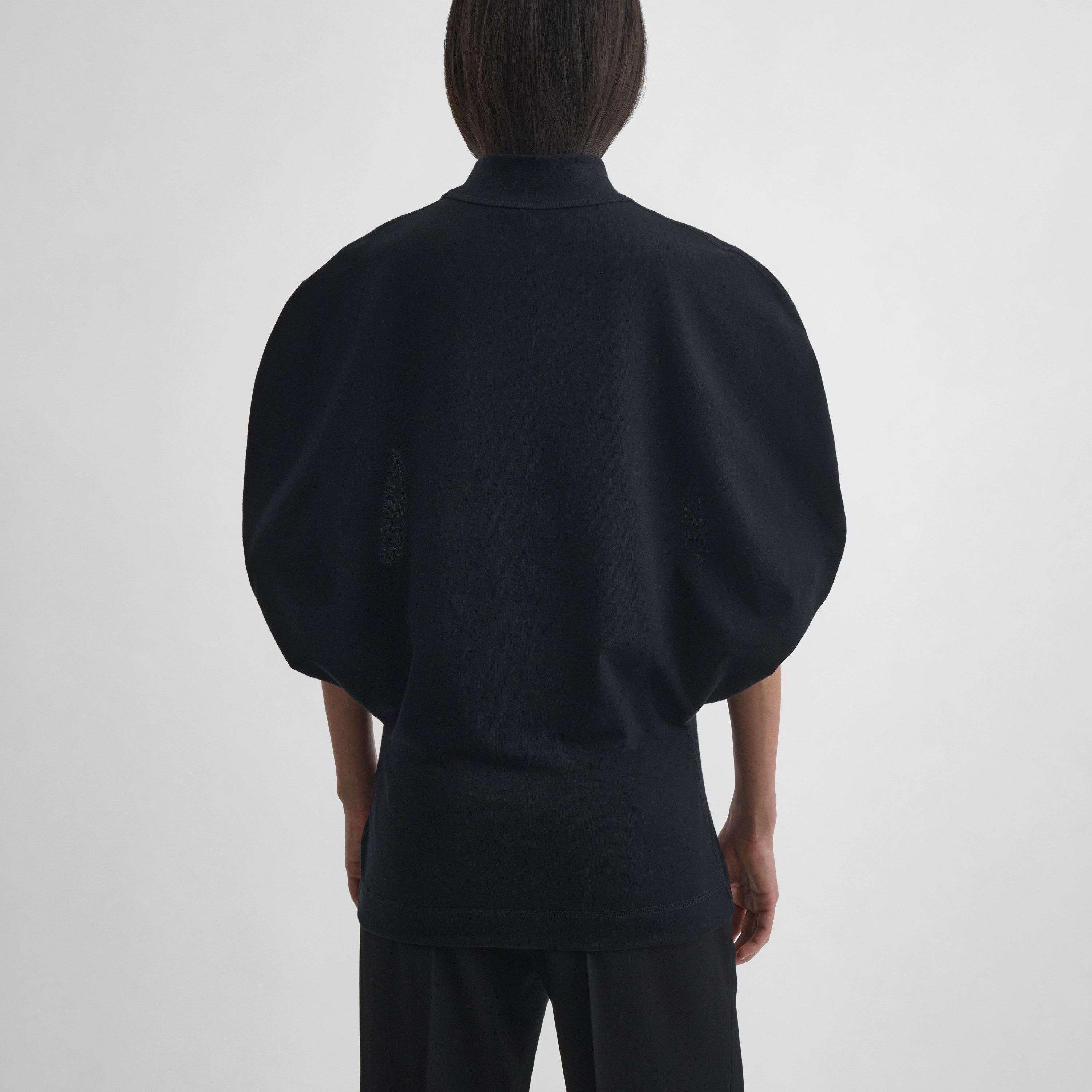 PHOEBE PHILO フィービーファイロ BUD TOP ジャージカットソー黒 PHOEBE PHILO | BUD TOP | BLACK JERSEY