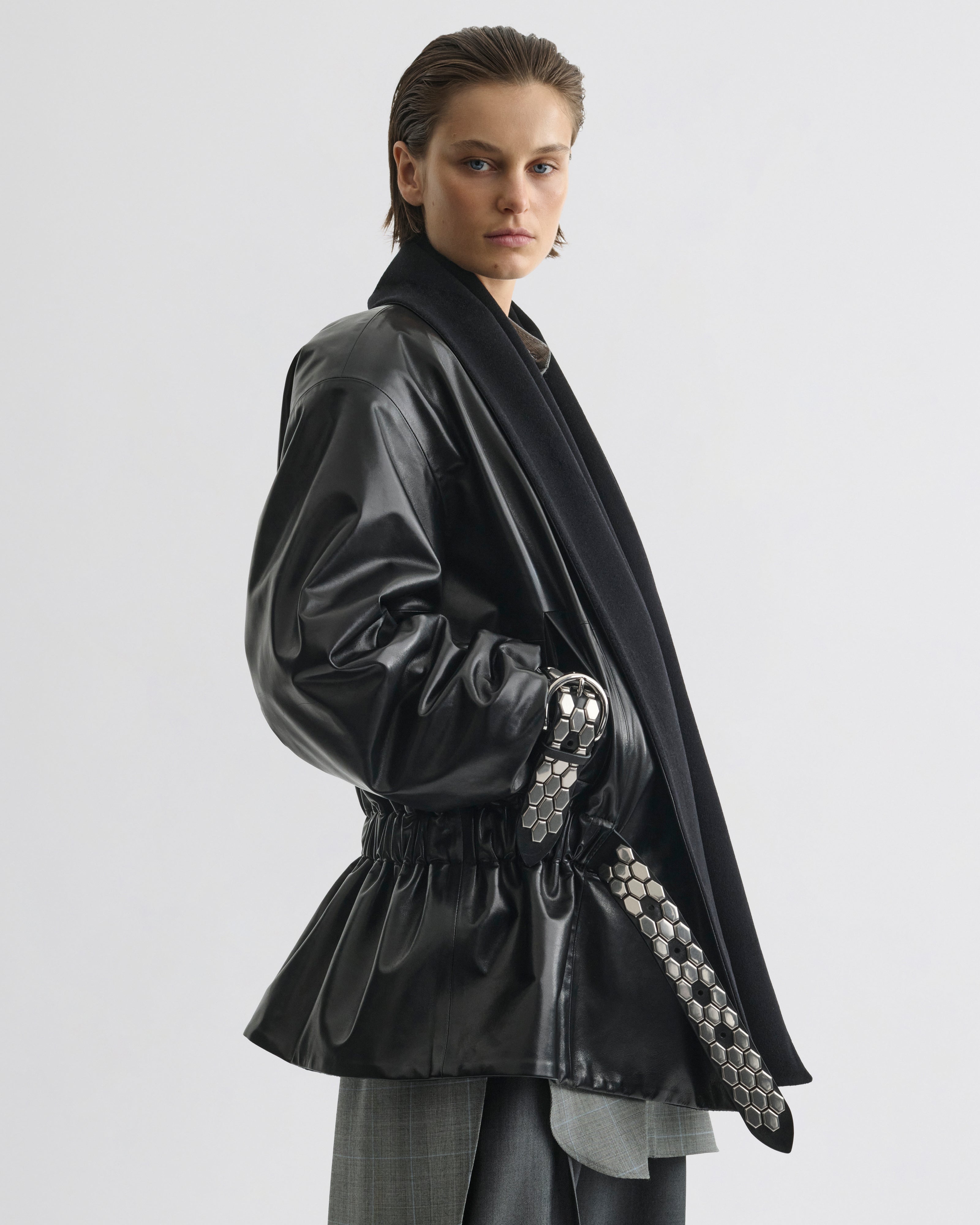 PHOEBE PHILO | STUD JACKET | BLACK LEATHER PHOEBE PHILO | STUD JACKET | BLACK LEATHER