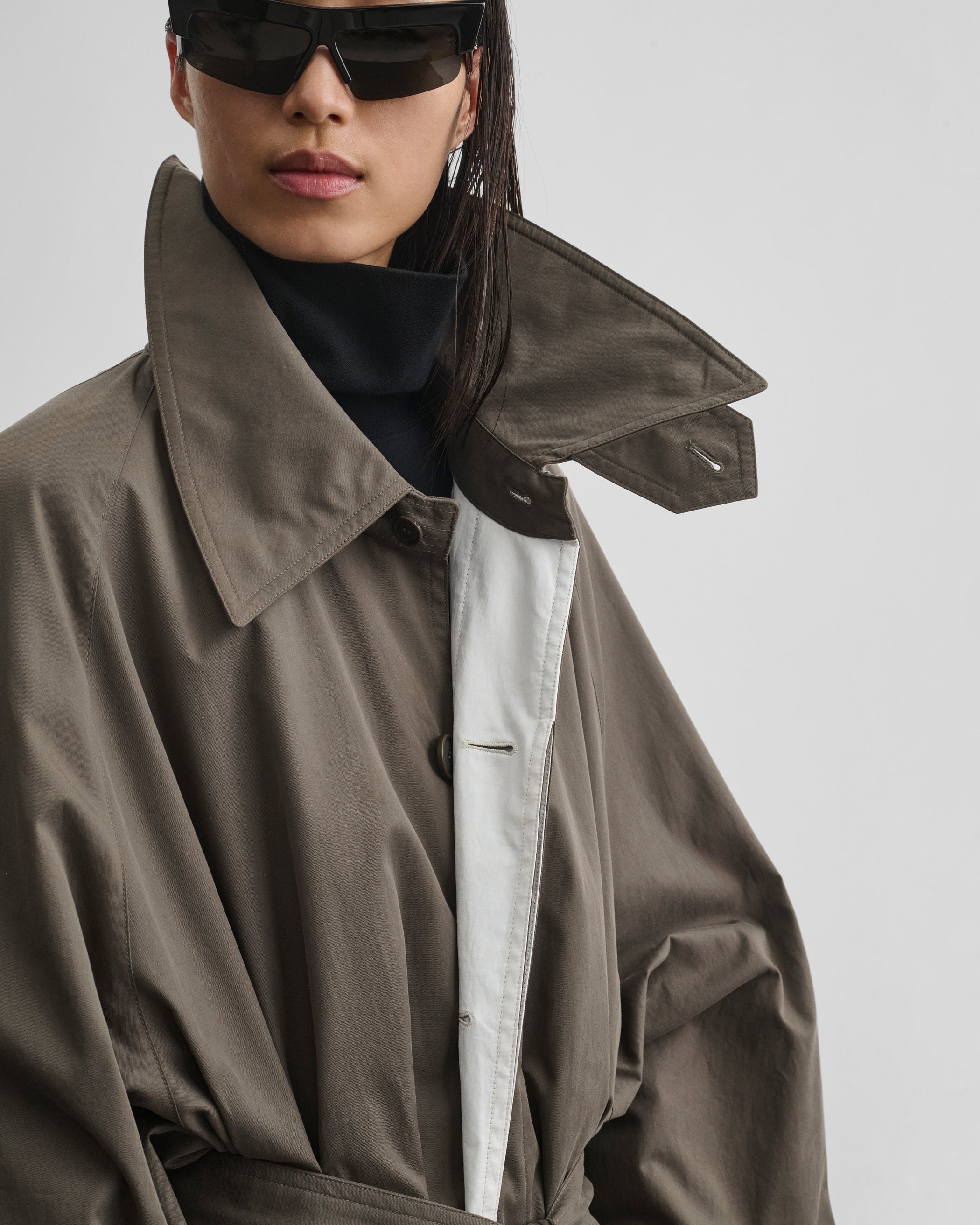 Front close up model view of the Big trench in sage