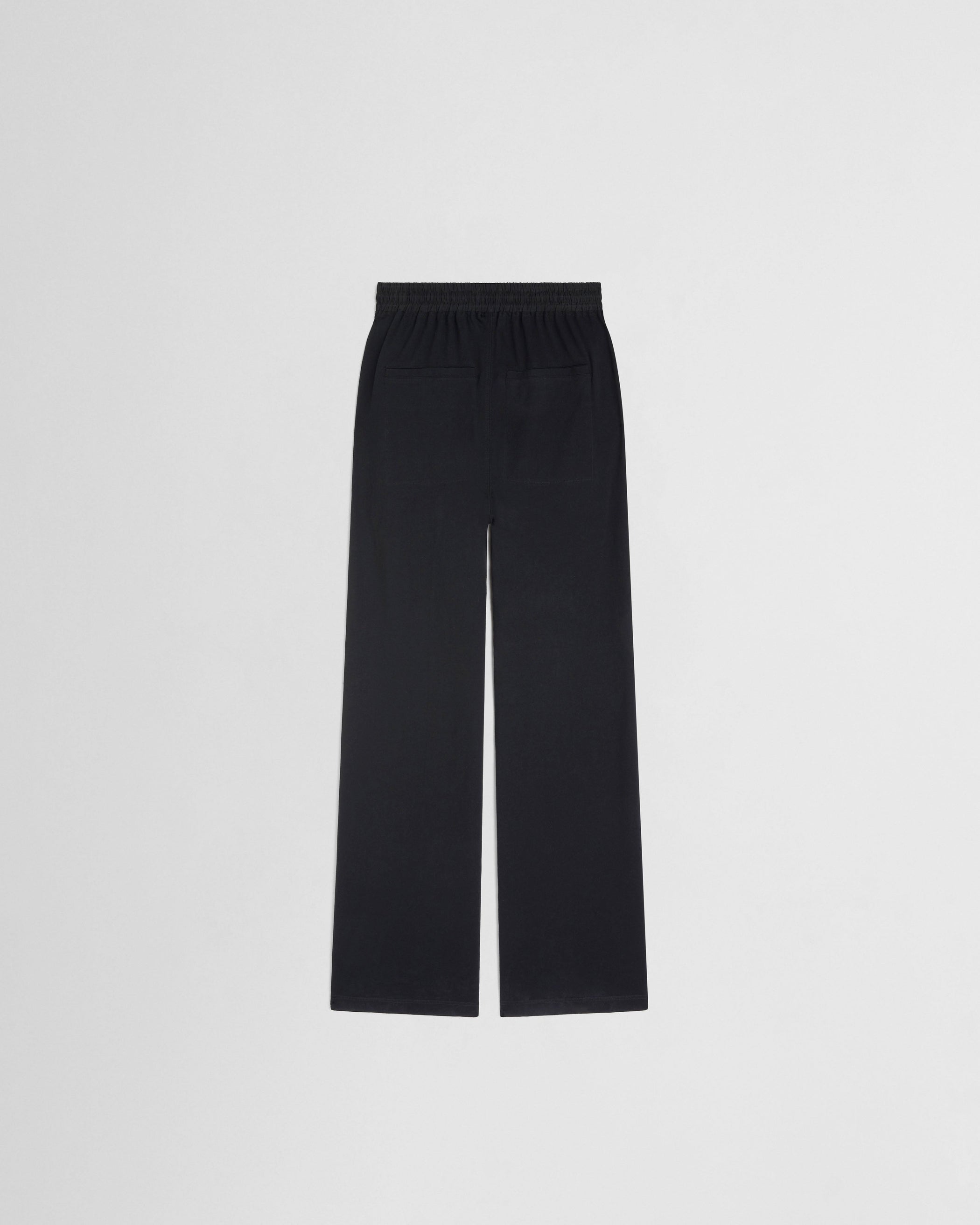 Flat back view of JOGGER in black jersey